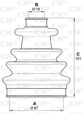 OPEN PARTS Комплект пылника, приводной вал SJK7131.00